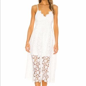 White Lace Dress from Revolve